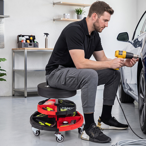 Rolling Mechanic Stool with Seat