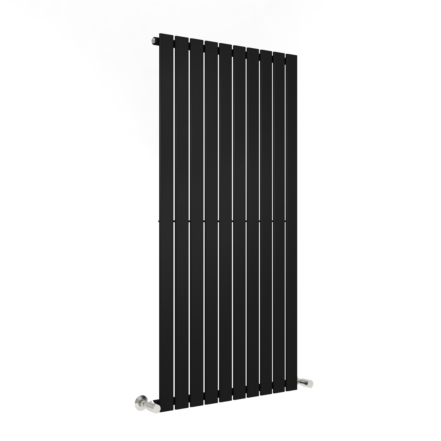 Mcc Direct Single Flat Panel Vertical Column Radiator 1600X680 Mm Black