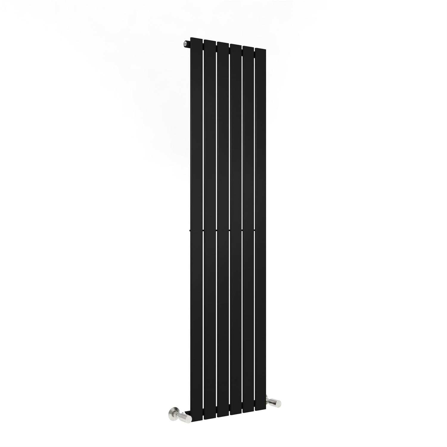 Mcc Direct Single Flat Panel Vertical Column Radiator 1800X408 Mm Black
