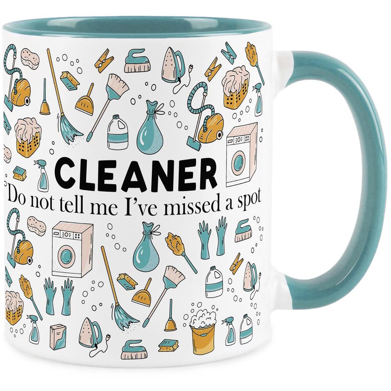 Cleaner Mug - Humorous Cleaning Themed Novelty Gifts Blue Ceramic Mug Gift - Image 2
