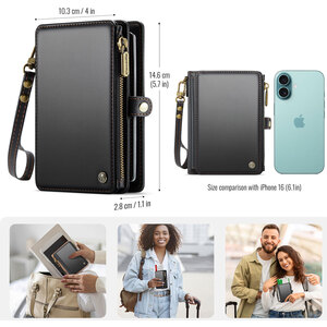 Multifunctional RFID Blocking Passport Holder Wallet Magnetic Snap