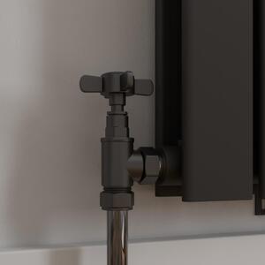 Angled Manual Radiator Valve and Lockshield Set-PWVALVE12B