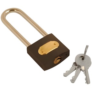 Fort Fasteners® Tri-Circle Padlock Iron Long Shackle 38mm Pack of 1