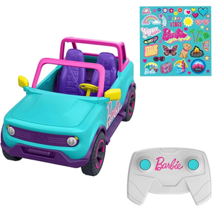 Hot Wheels Barbie Remote Control SUV and Stickers