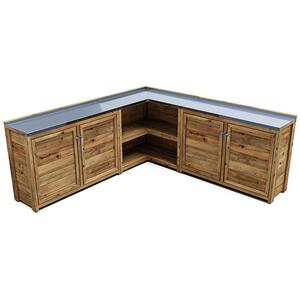 Dunster House Garden Kitchen Double W2m x D2m / W7' x D7', UNIT III