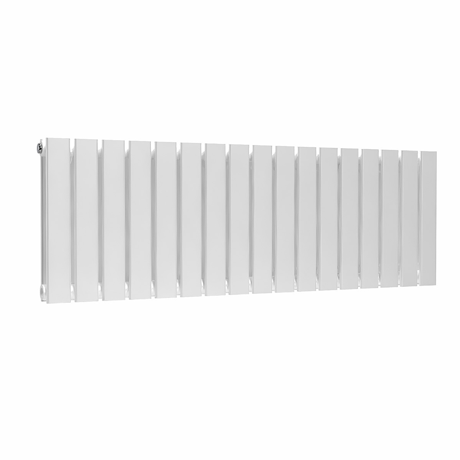 Lux Heat White Flat Horizontal Double Panel Designer Radiator 400mm (H) x 1190mm (W) - Image 2