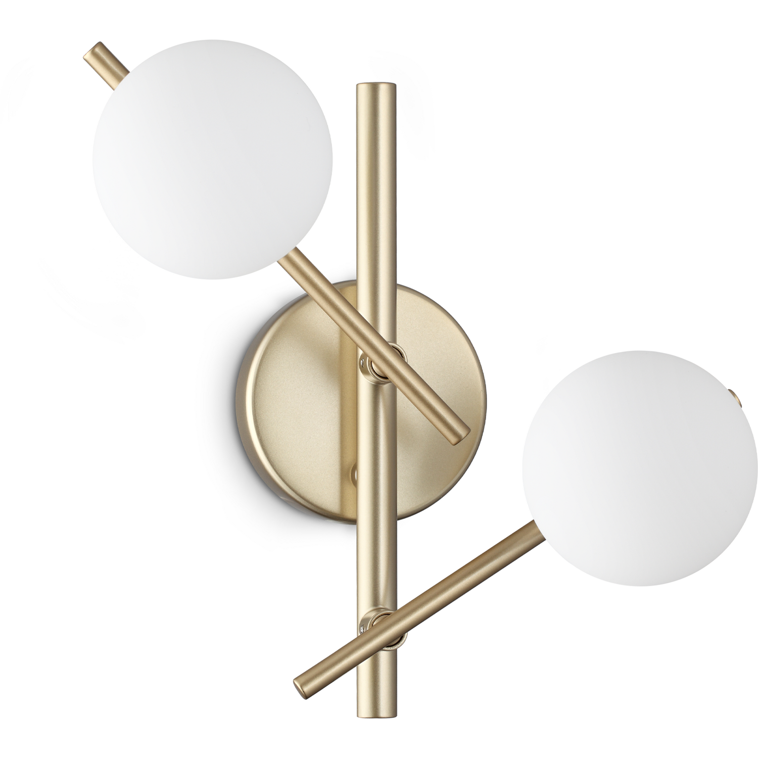 Ideal Lux Lighting Atlas Wall Light Gold - Gold