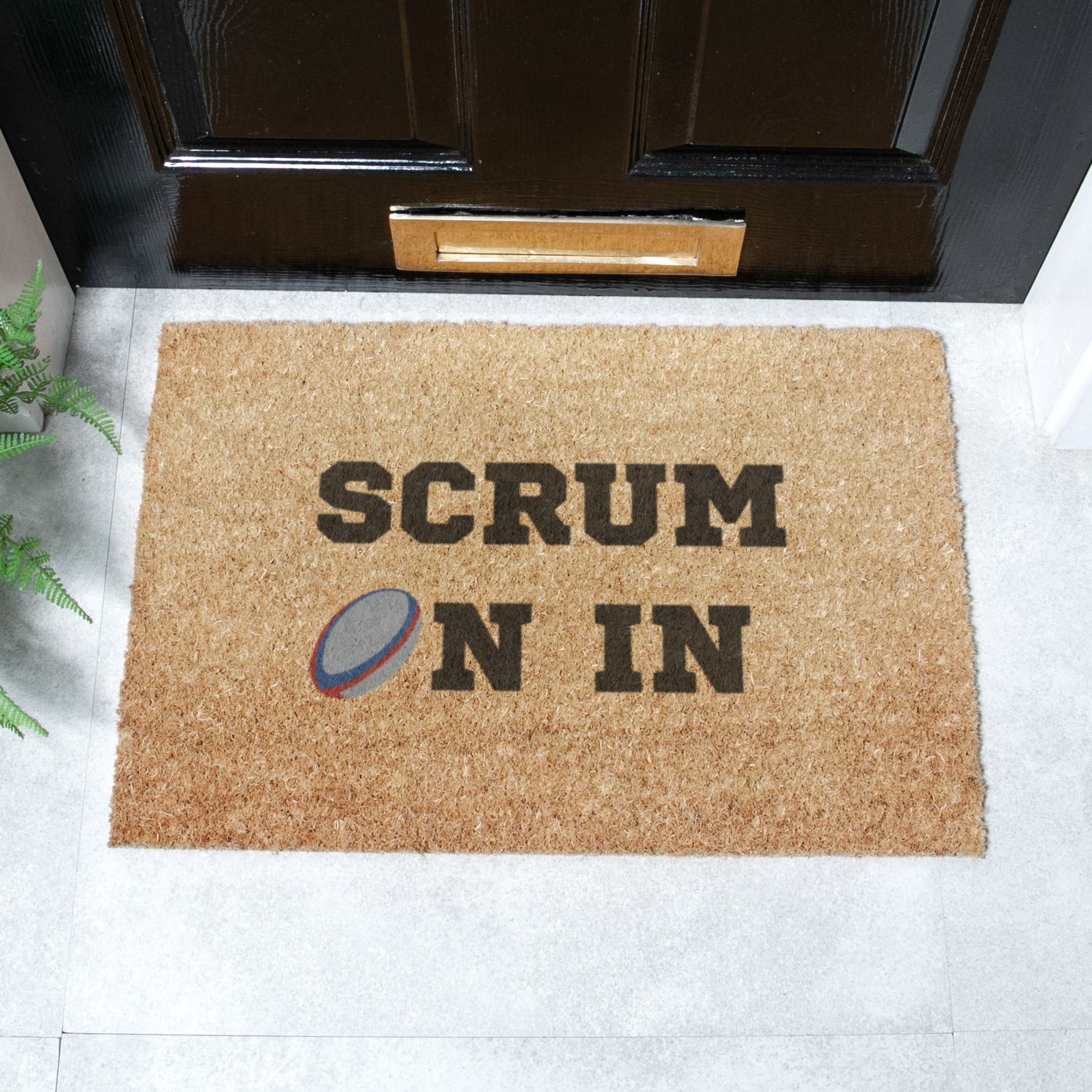Artsy Mats Scrum On In Doormat - Brown