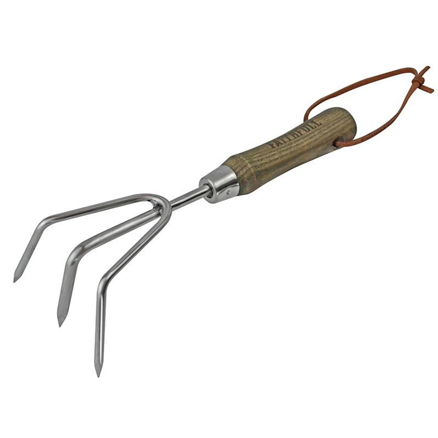 Faithfull Prestige Stainless Steel Hand Cultivator Ash Handle A - Multi Colour