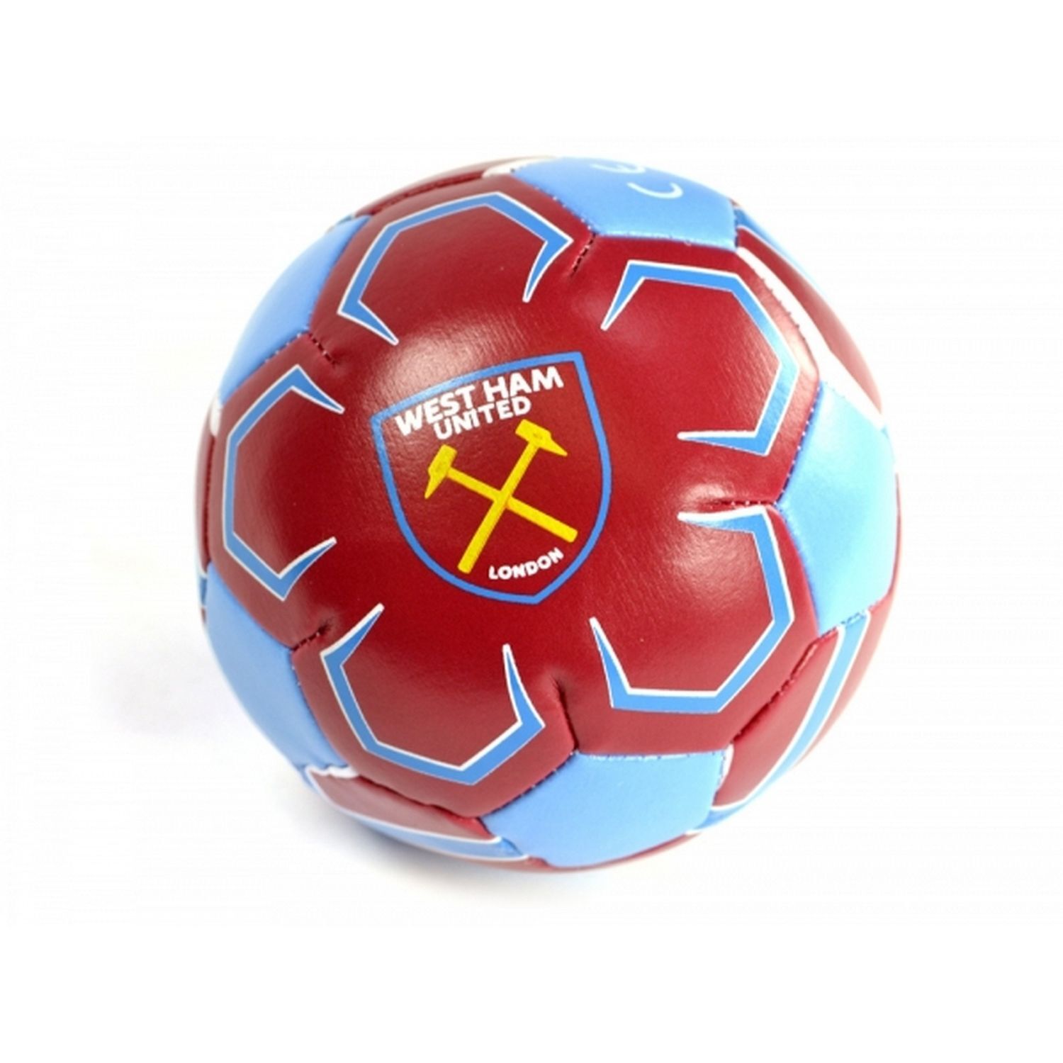 West Ham United Fc West Ham Fc Official 4 Inch Mini Soft Football - Claret/Blue