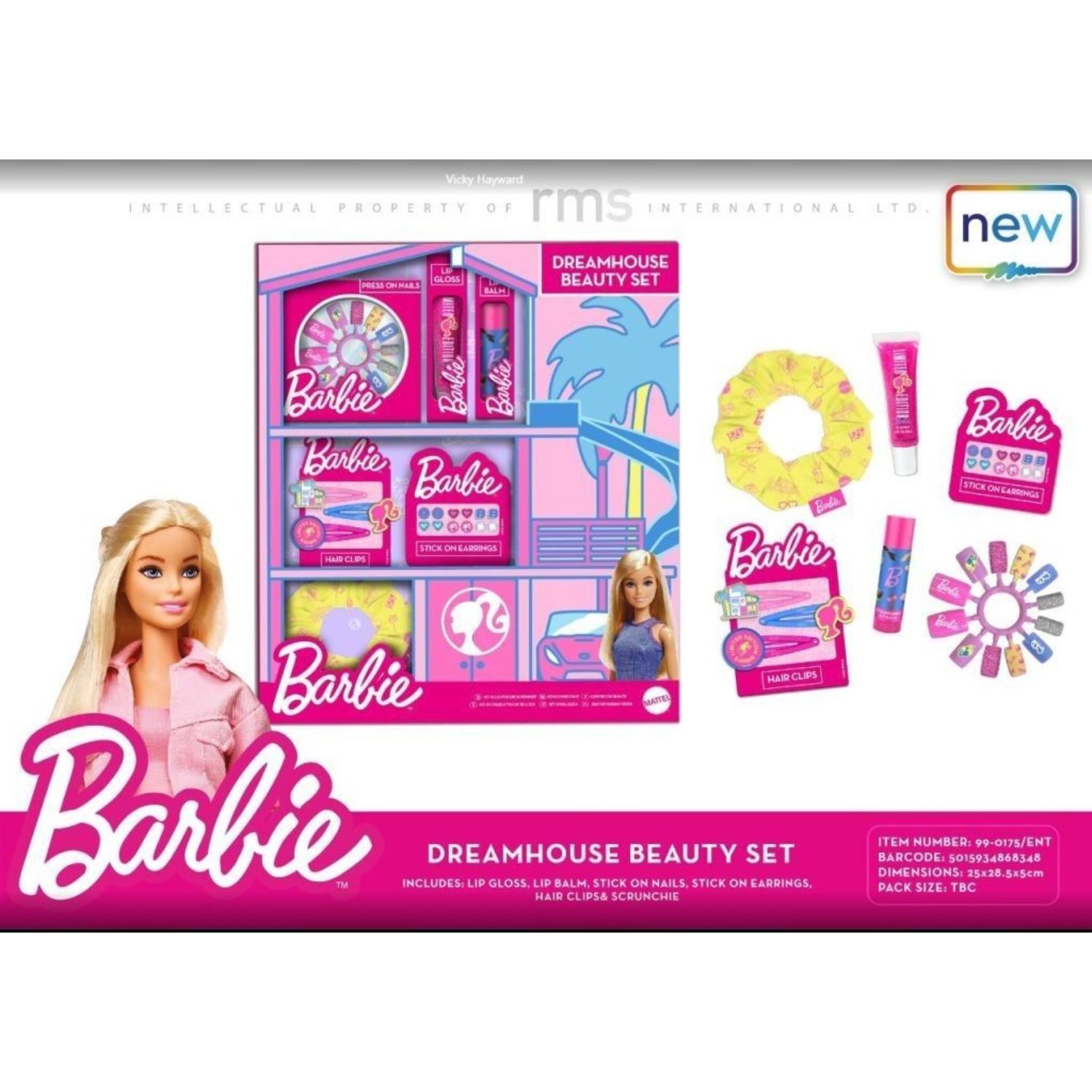Kdmd Barbie Dreamhouse Beauty Set Pink - Pink