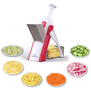 4 in 1 Safe Mandoline Slicer Vegetable Cutter Dicer Adjustable
