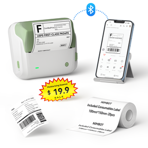 NIIMBOT B4 Bluetooth Label Printer with Label Roll