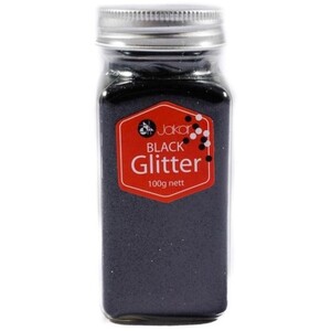 Fine Glitter - Black / 100g