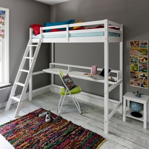 Noa and Nani Thomas High Sleeper Cabin Bed with Thea Desk