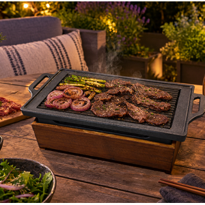 Myrige Portable Outdoor Oblong BBQ/Grill