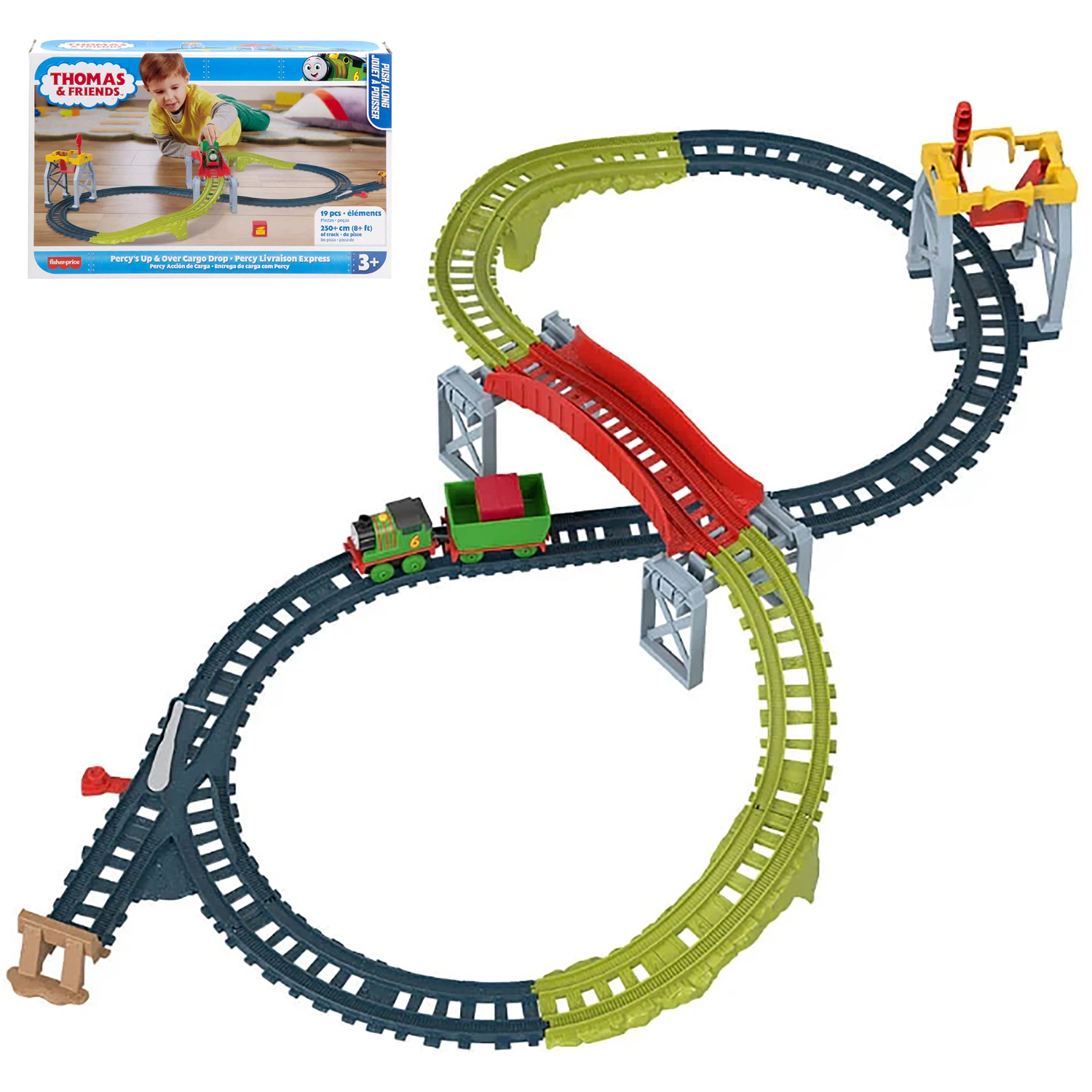 Thomas & Friends Unisex Multicolor Push Along, Diesel's Adventure Set - Image 3