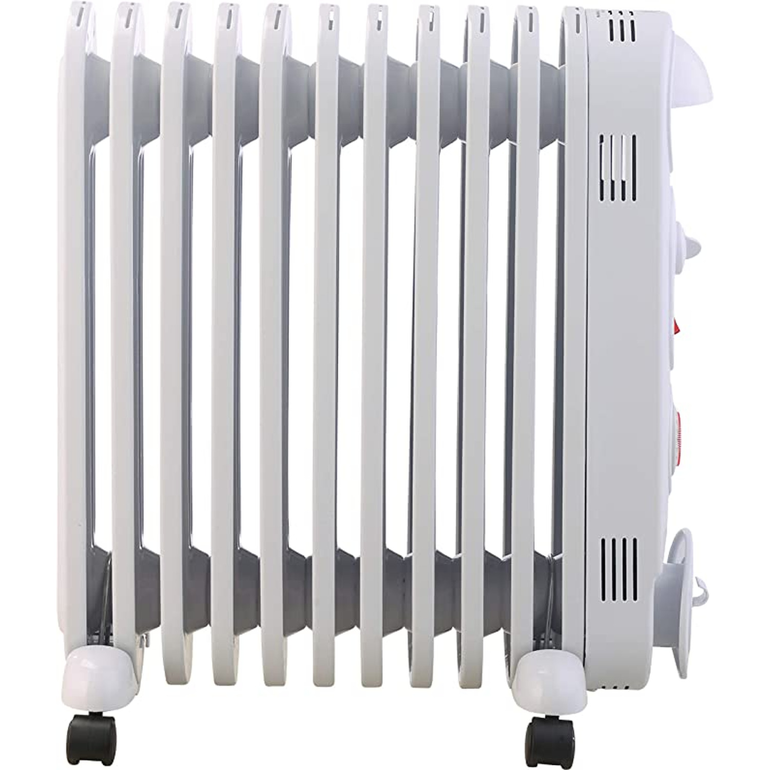 Oil Filled Radiator Electric Heater, Portable, Thermostat and 24hr Repeat  Timer