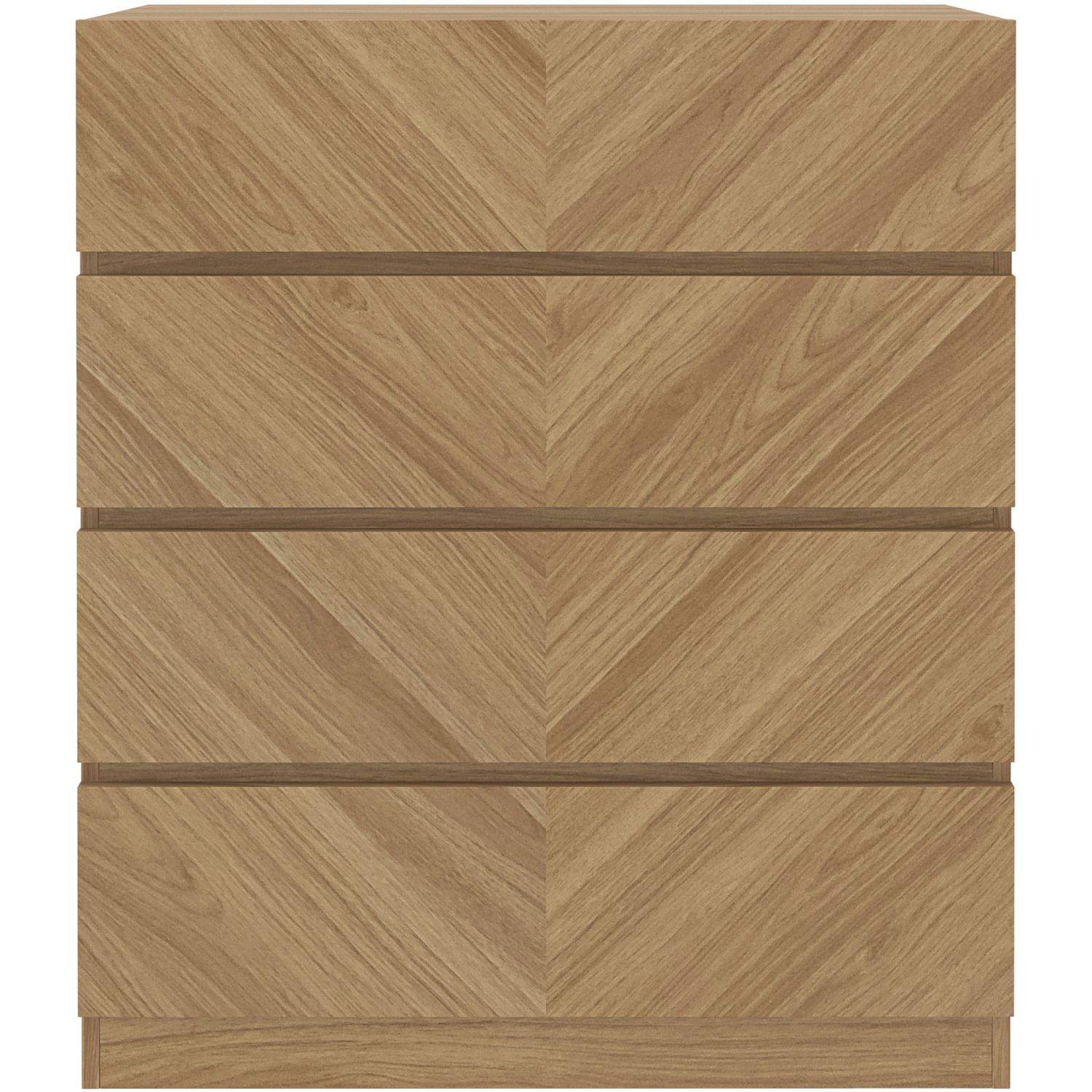 Catania 4 Drawer Chest - Euro Oak