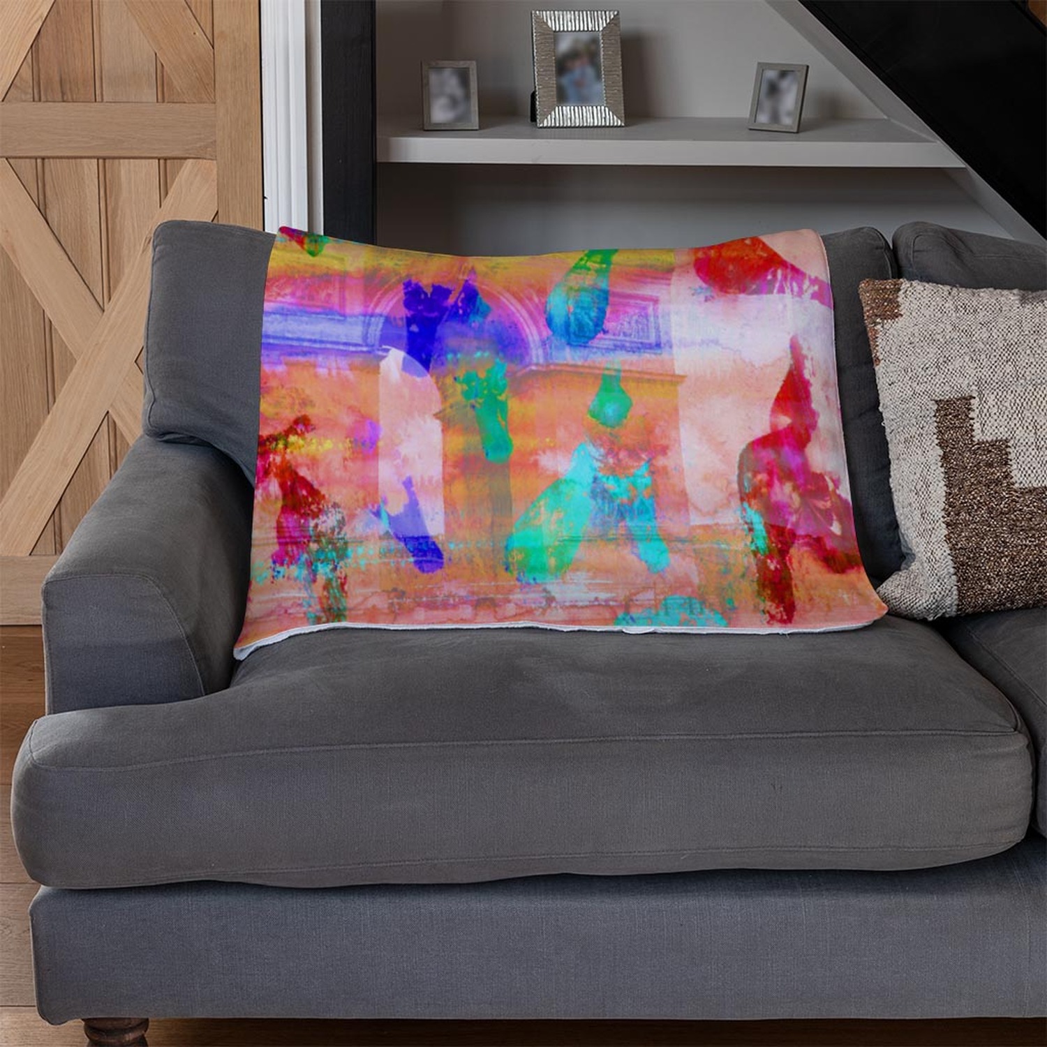 Arc De Triomphe Blanket - Red