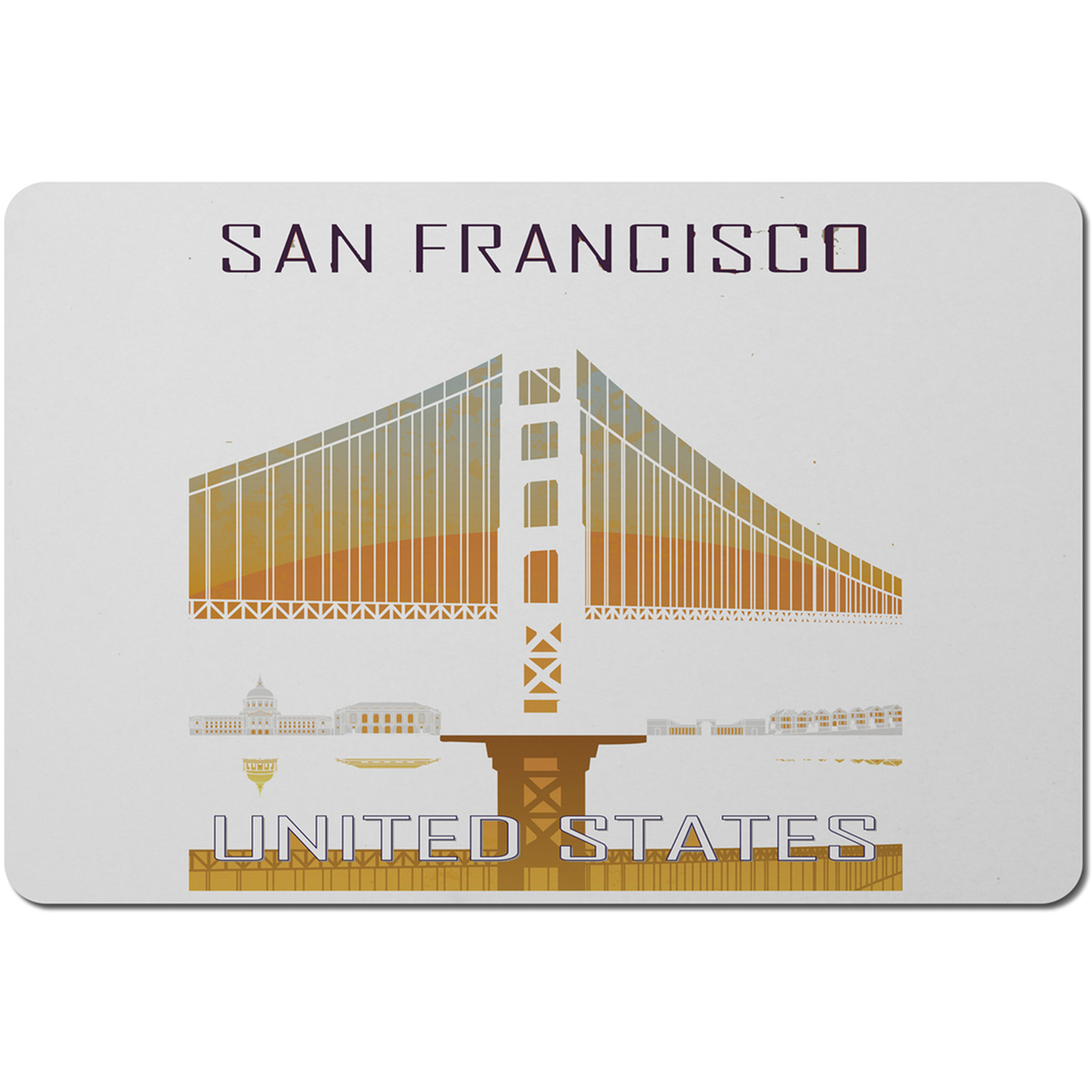 San Francisco Placemat - Orange