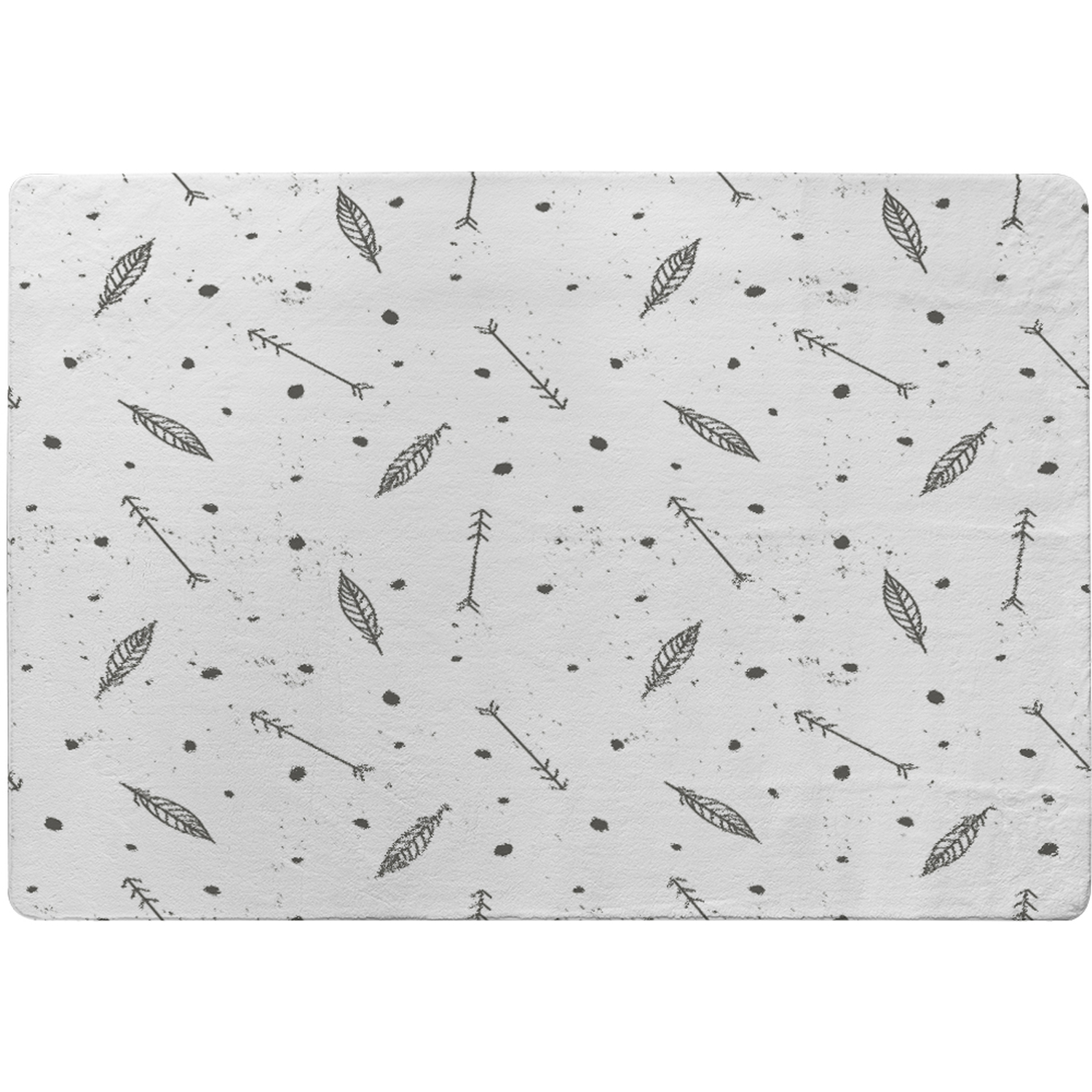Feathers And Arrows In Boho Style Rug