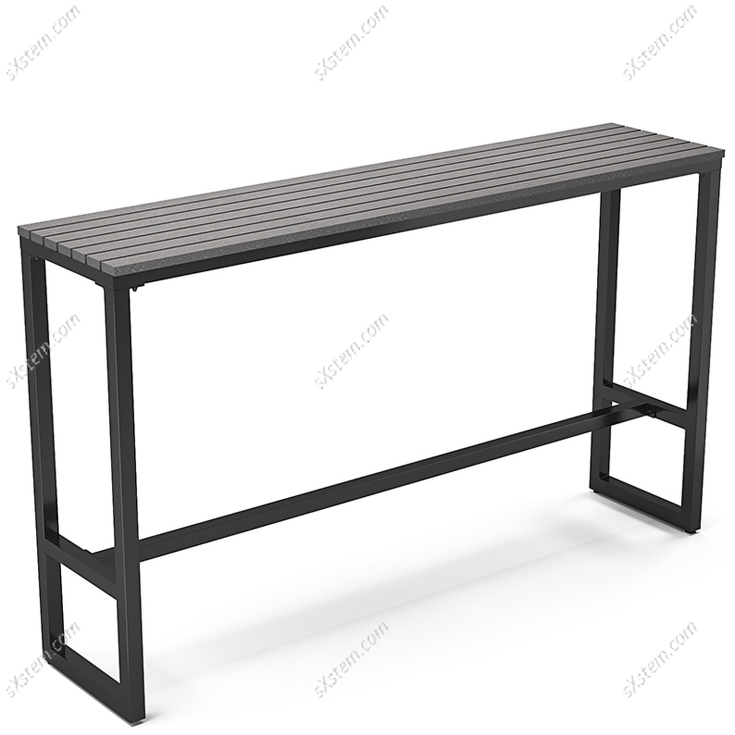 Rectangular High Bar Dining Table - Grey 180cm