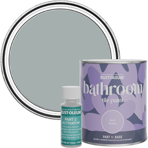 Rust-Oleum Bathroom Tile Paint in Matt Finish - Mineral Grey 750ml