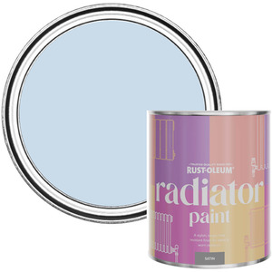 Rust-Oleum Radiator Paint in Satin Finish - Blue Sky 750ml