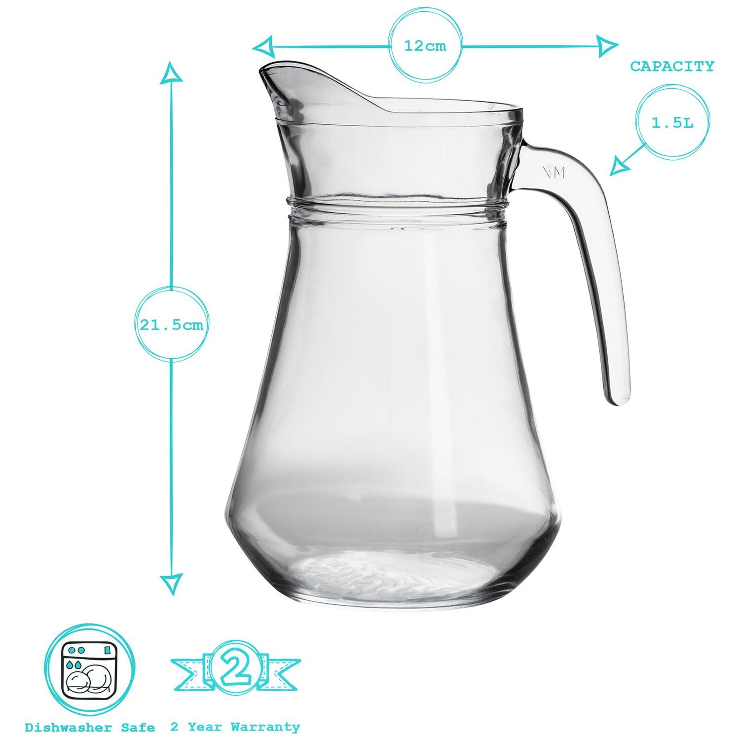 'Federica' jug 1,2 lt Glasses and bottles main image 1