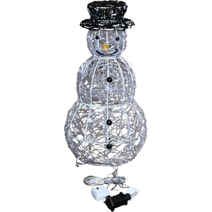 Acrylic Snowman Christmas Decoration with Colour Changing LED