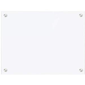 Dry Wipe Frameless Glass White Board non magnetic 60cm x 90cm Ultra White
