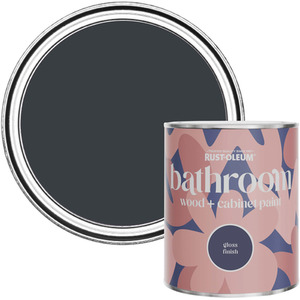 Rust-Oleum Bathroom Wood Cabinet Paint Gloss - Anthracite (RAL 7016) 750ml