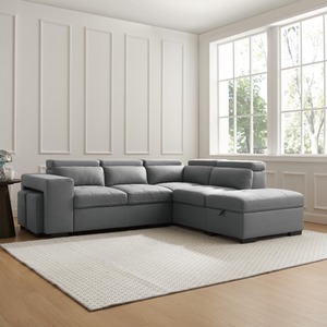 Laurel Corner Sofa with Pull Out Sofa Bed Storage and Footstools
