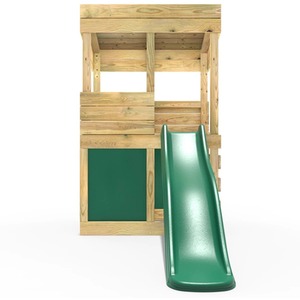 Den Set / 222cm Wooden Lookout Tower Playhouse with 6ft Slide shot 5043025