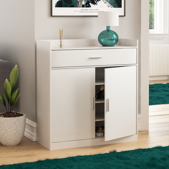 Dalby 2 Door 1 Drawer Shoe Cabinet