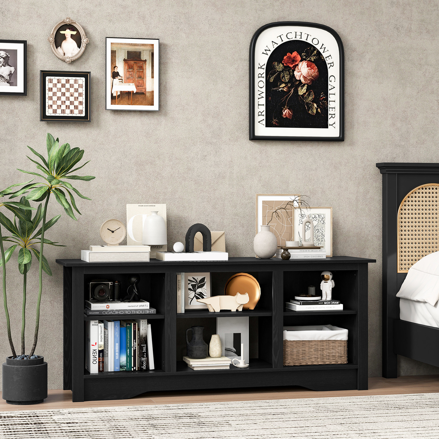 Tv Console Table Tv Stand - Black