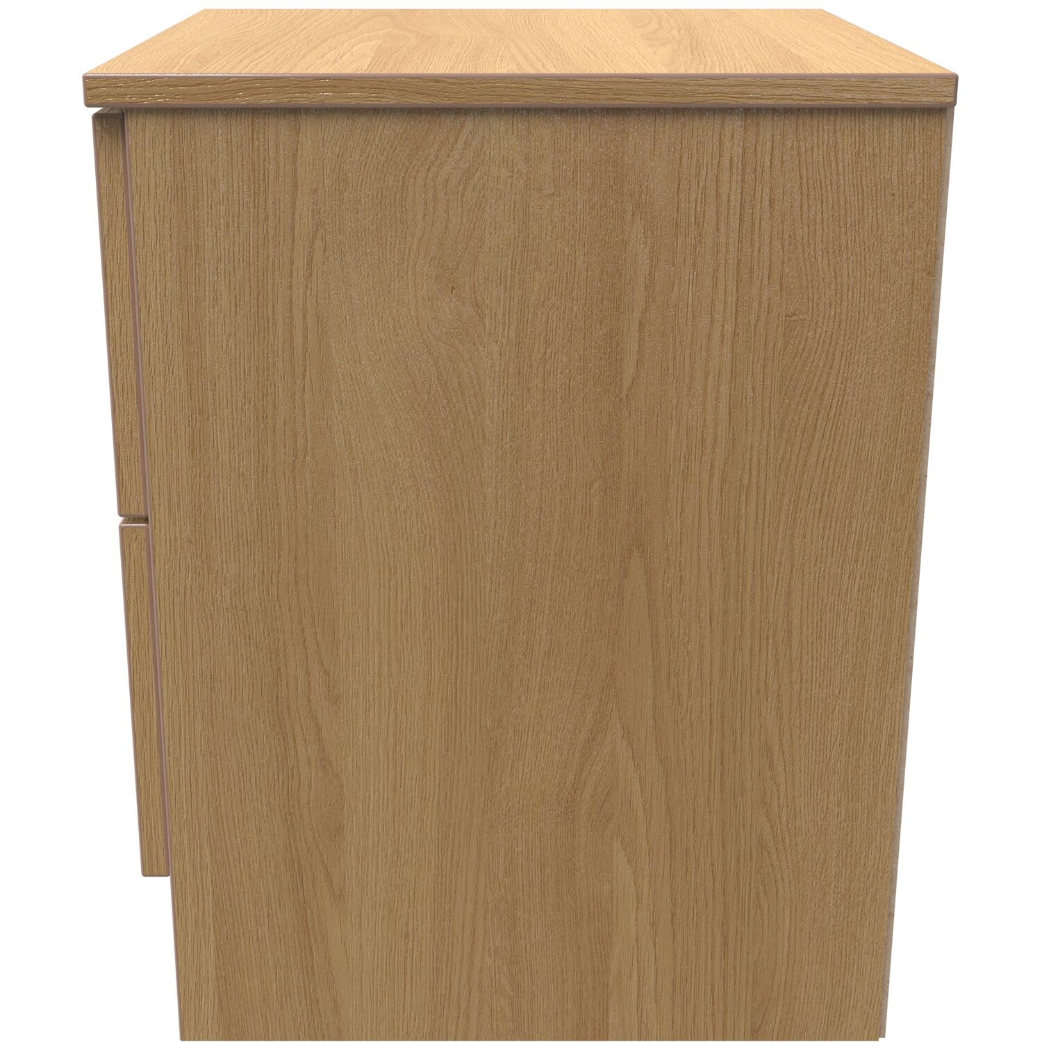 Dorset 2 Drawer Bedside Cabinet - Modern Oak