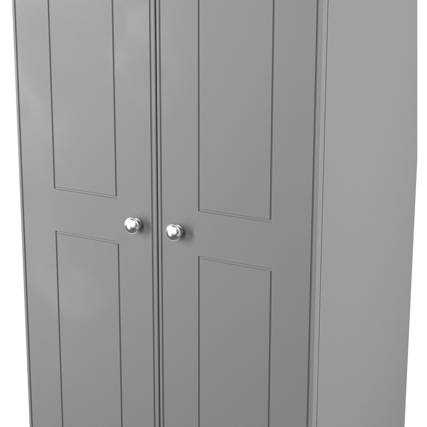 Victoria Fully Assembled Plain Wardrobe - Dusk Grey Riviera Oak
