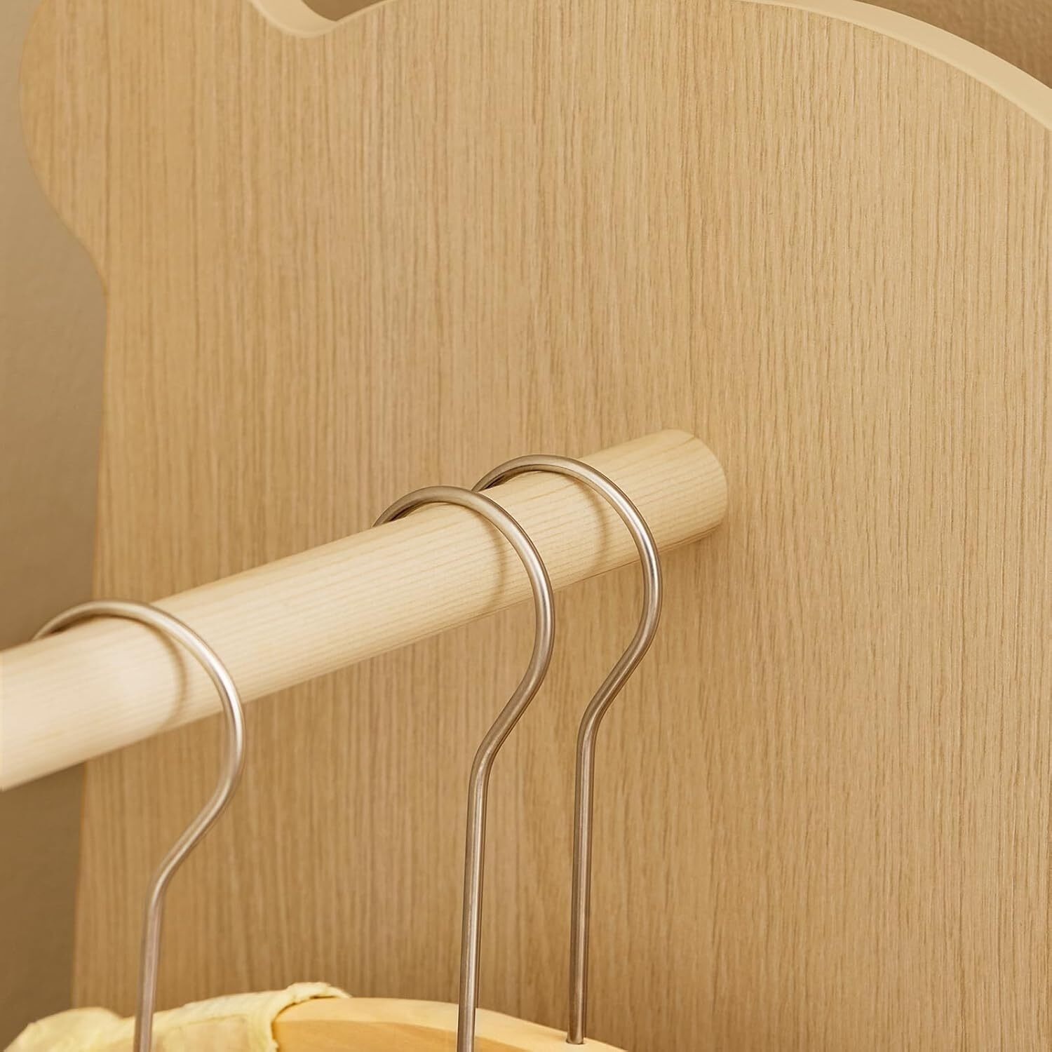 Children Wardrobe Closet - Natural
