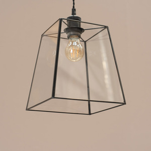 Susie Glass Lantern Easy Fit Light Shade with LED Bulb