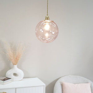 Frenchie Tinted Glass Globe Lamp Shade with LED Bulb