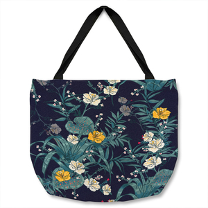 Blue  Yellow Flowers Tote bag