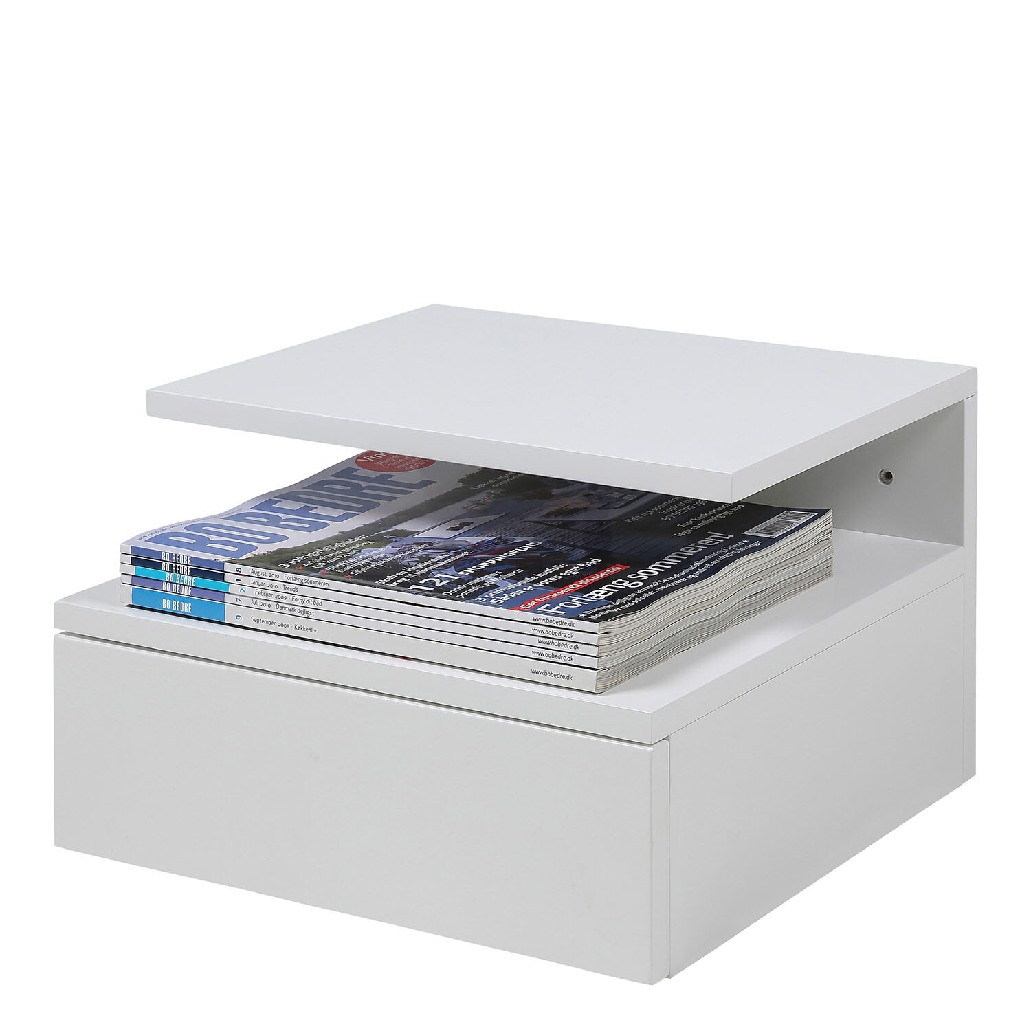Ashlan Bedside Table - White
