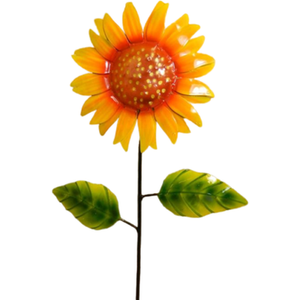 Metal Sunflower Single Flower