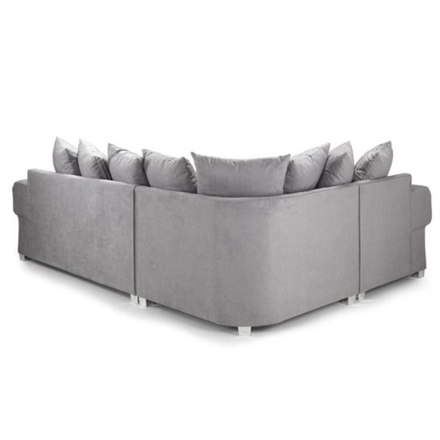 Verona Left Hand Scatterback Corner Sofa Bed - Grey