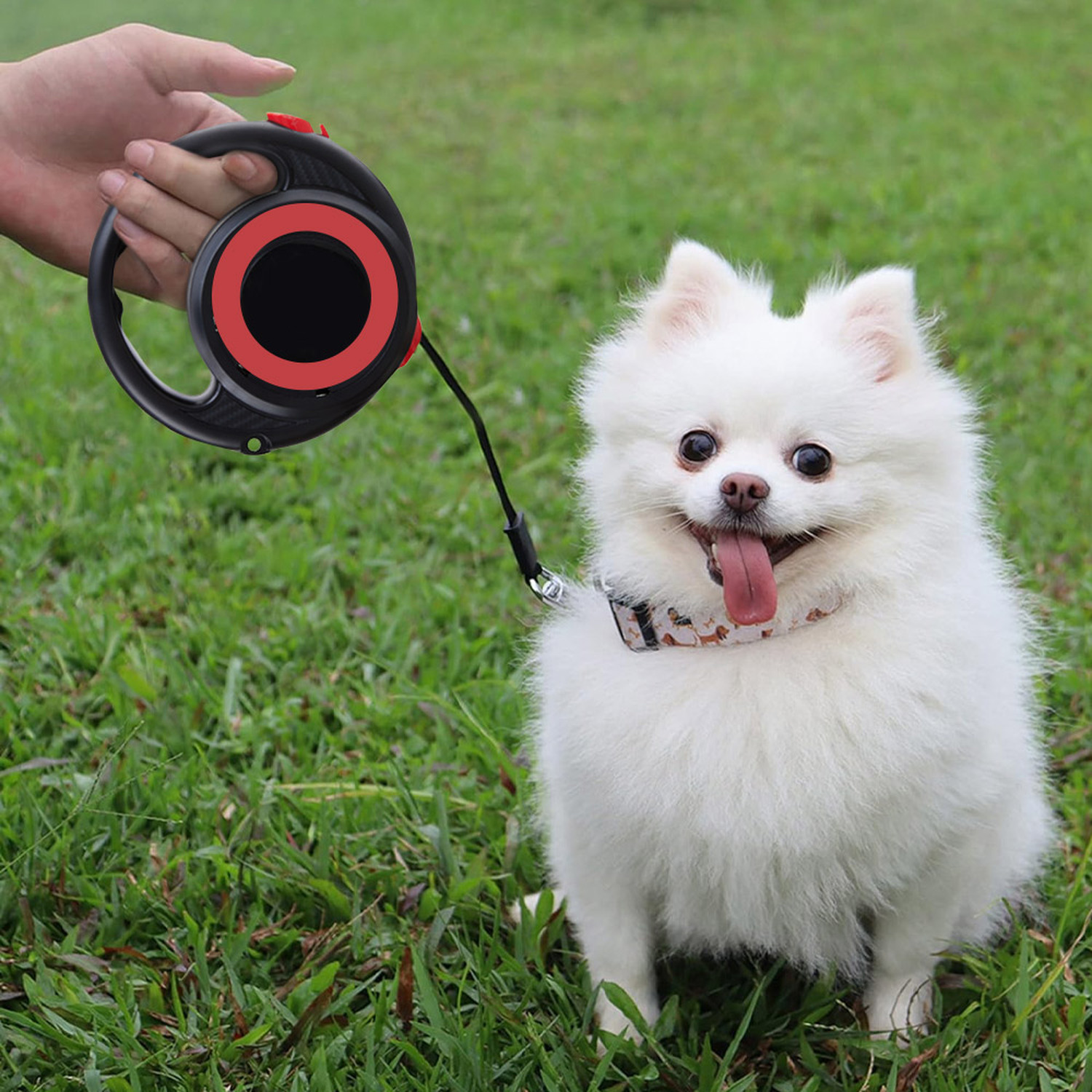 5M Retractable Dog Leash 120kg Locking Force Tangle-Free