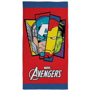 Badge Cotton Beach Towel RedMulticoloured ()