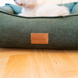 AllPetSolutions Willow Premium Luxury Dog Bed - Forest Green