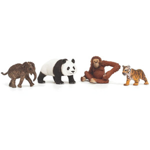 SCHLEICH Wild Life 42736 Asia Starter Toy Figure Set